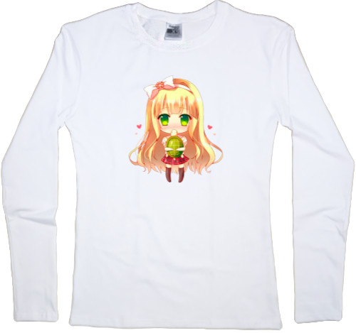 Women's Longsleeve Shirt - chibi blonde - Mfest