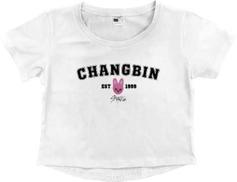 Women's Cropped Premium T-Shirt - change bin 4 - Mfest