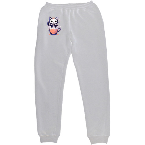 Men's Sweatpants - cat halloween drink - Mfest