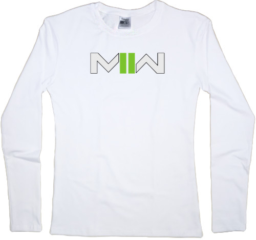 Women's Longsleeve Shirt - call of duty mw2 logo - Mfest