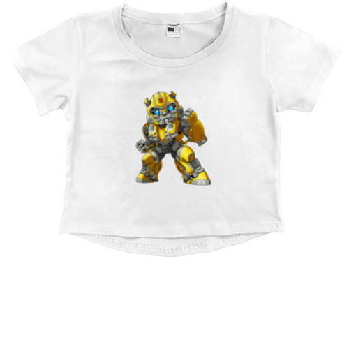 Kids' Premium Cropped T-Shirt - Bumblebee - Mfest