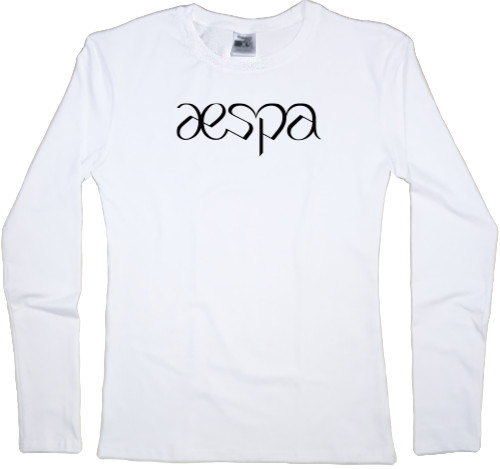 Women's Longsleeve Shirt - aespa logo 2 - Mfest