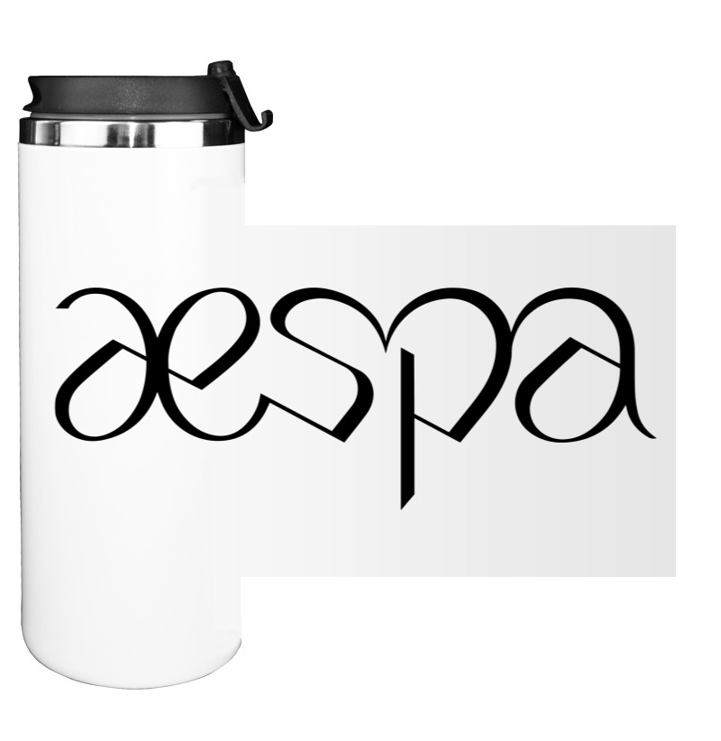 Water Bottle on Tumbler - aespa logo 2 - Mfest