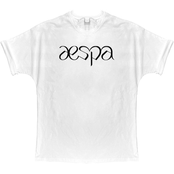 T-shirt Oversize - aespa logo 2 - Mfest