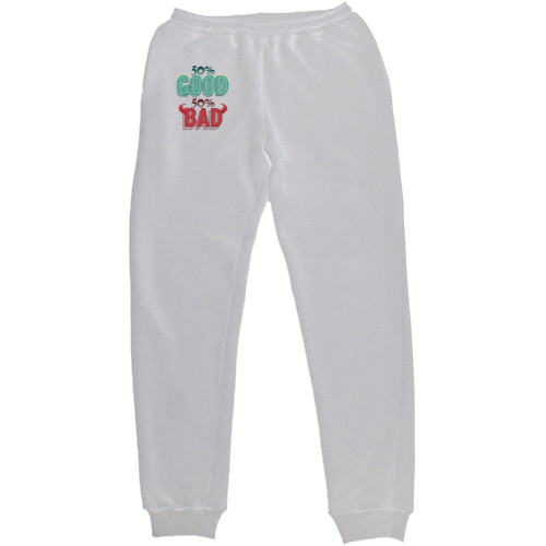 Men's Sweatpants - 50% GOOD 50% BAD - Mfest