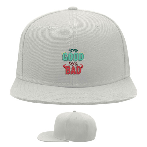 Snapback Baseball Cap - 50% GOOD 50% BAD - Mfest