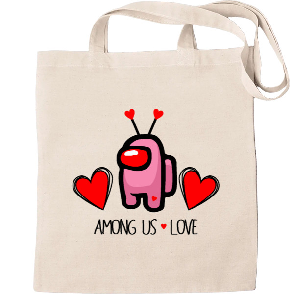 Tote Bag - among us love 2 - Mfest