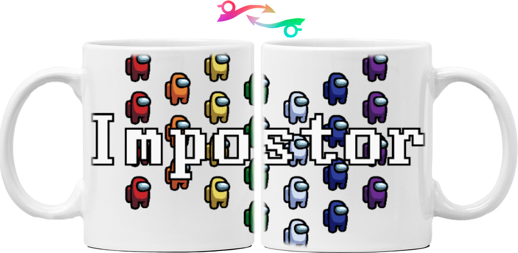 Mug - among us impostor rainbow - Mfest