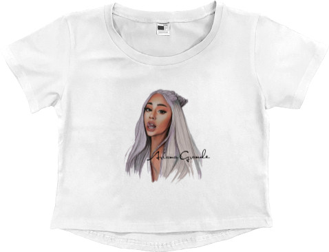 Women's Cropped Premium T-Shirt - Ariana Grande 2 - Mfest