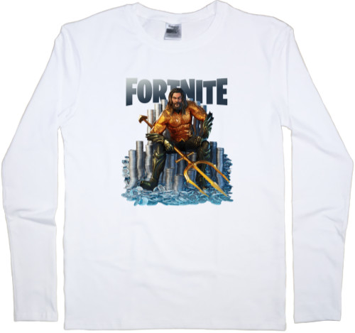 Fortnite - Men's Longsleeve Shirt - Aquaman Fortnite - Mfest