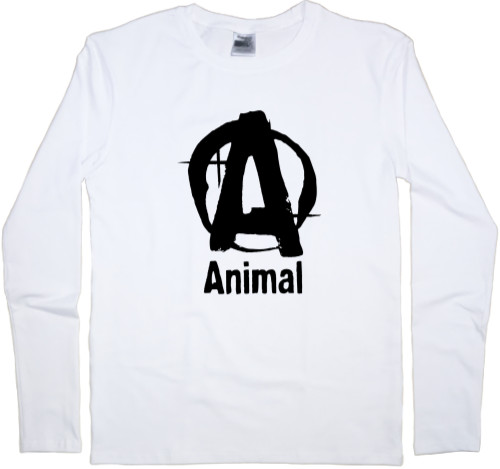 Men's Longsleeve Shirt - Animal powerlifting logo - Mfest