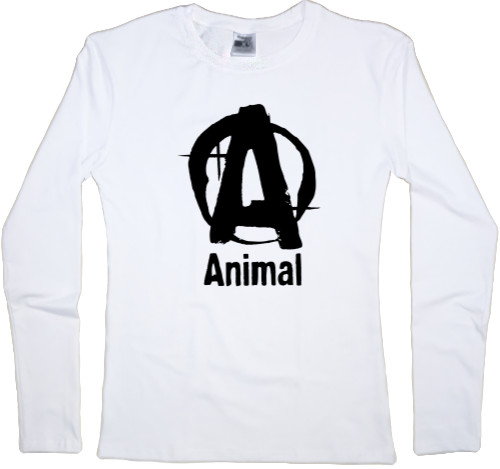 Women's Longsleeve Shirt - Animal powerlifting logo - Mfest