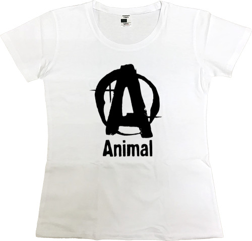 Women's Premium T-Shirt - Animal powerlifting logo - Mfest