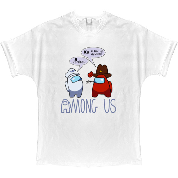 T-shirt Oversize - among us crew - Mfest