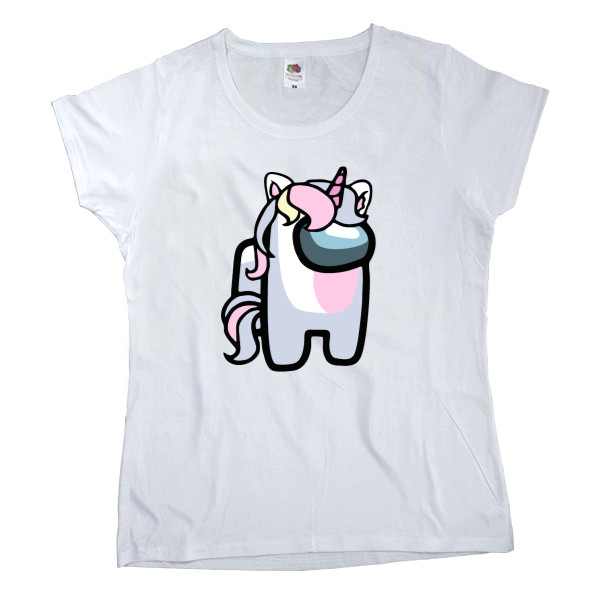 Women's T-shirt Fruit of the loom - among us unicorn - Mfest