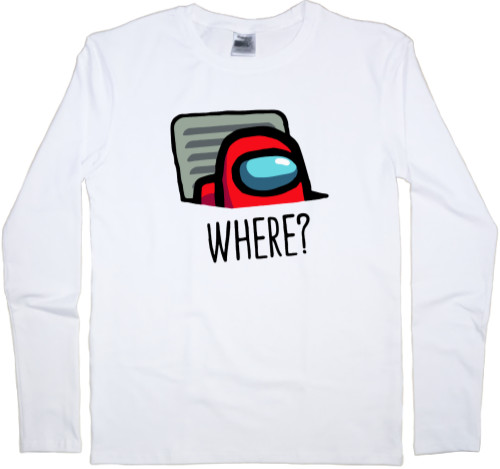 Men's Longsleeve Shirt - Among Us Where - Mfest