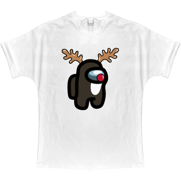 Among Us - T-shirt Oversize - among us reindeers - Mfest