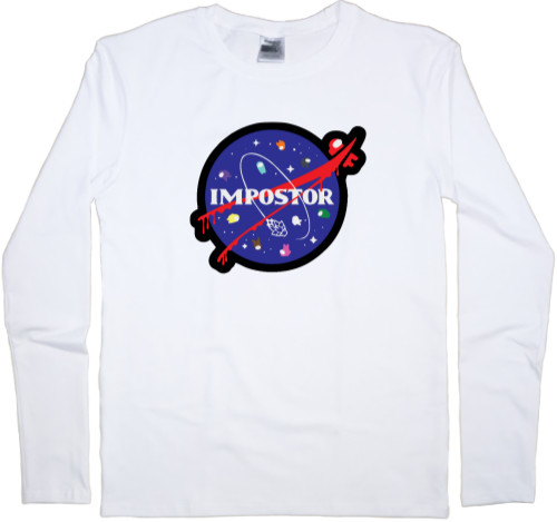 Men's Longsleeve Shirt - among us NASA - Mfest