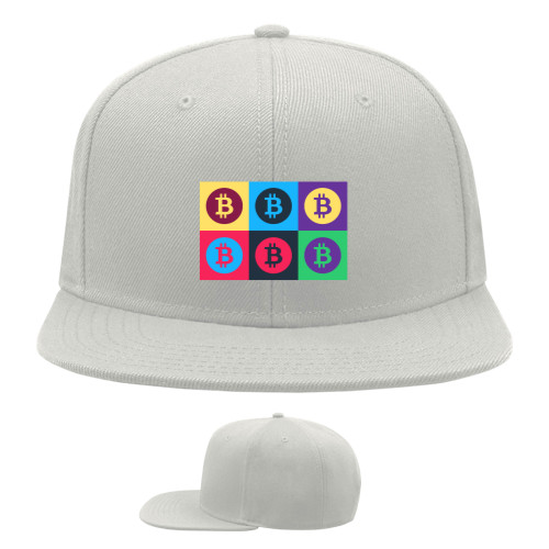 Snapback Baseball Cap - bitcoin art - Mfest