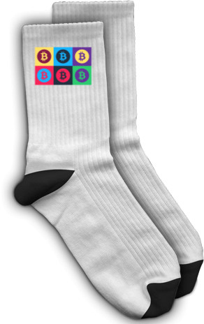 Socks - bitcoin art - Mfest