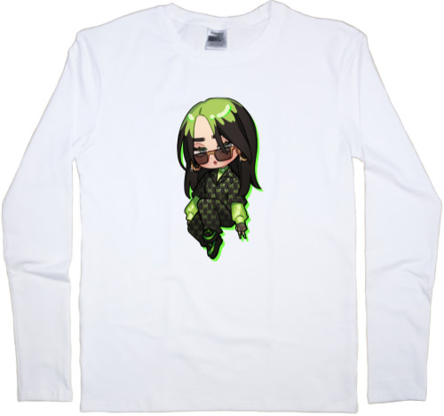 Men's Longsleeve Shirt - billie eilish chibi - Mfest