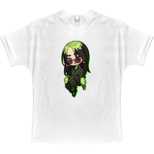 T-shirt Oversize - billie eilish chibi - Mfest