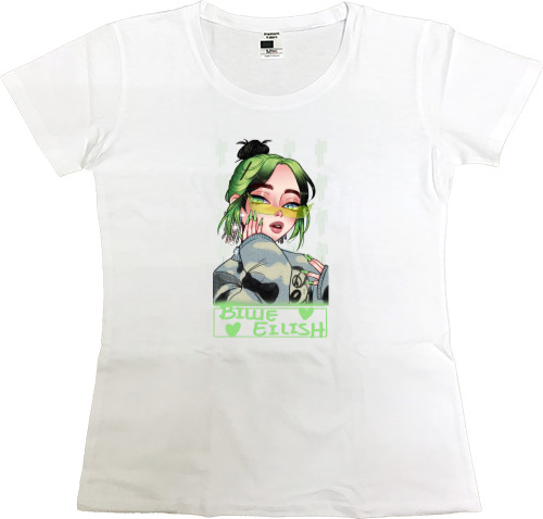 Women's Premium T-Shirt - Billie Eilish art - Mfest