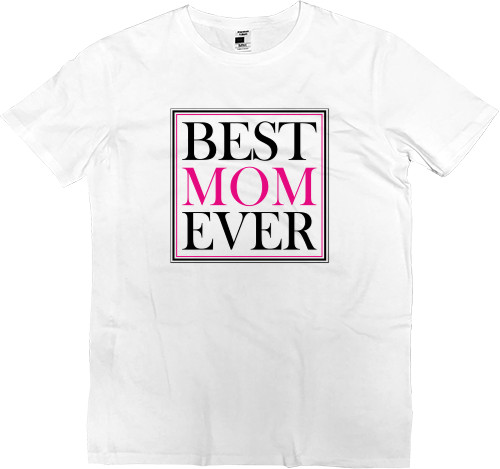 Футболка Премиум Мужская - BEST MOM EVER - Mfest