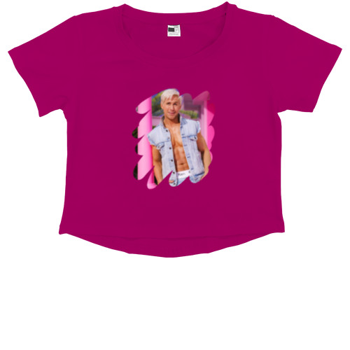 Kids' Premium Cropped T-Shirt - Ken - Mfest