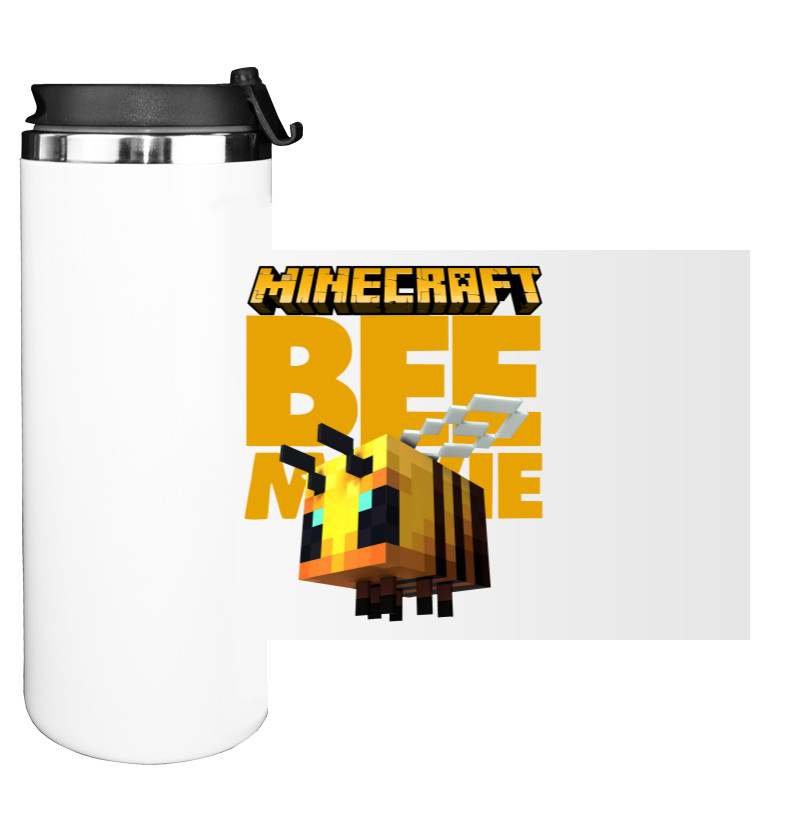 Water Bottle on Tumbler - BEE MOVIE Minecraft - Mfest