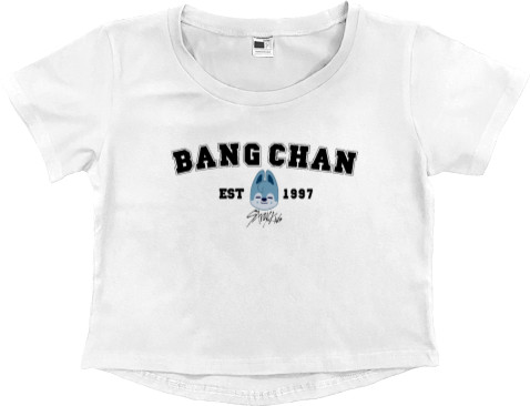 Women's Cropped Premium T-Shirt - bang chan 2 - Mfest