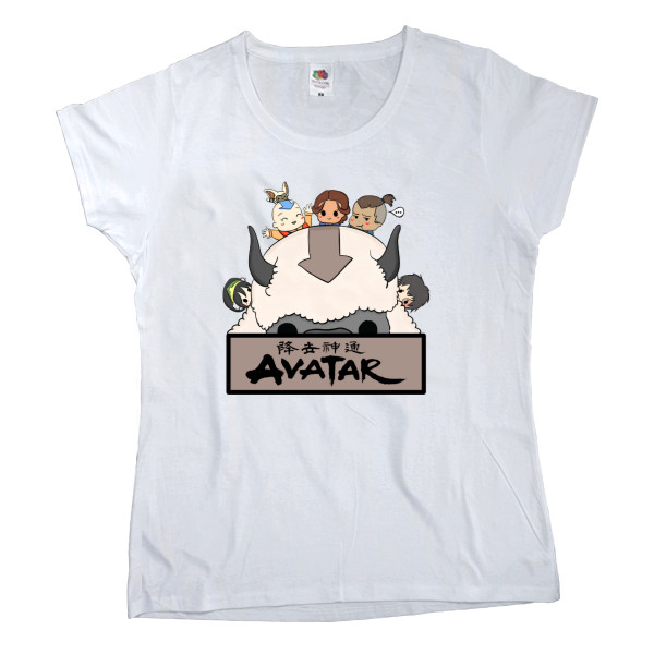 Women's T-shirt Fruit of the loom - avatar la leyenda de aang - Mfest