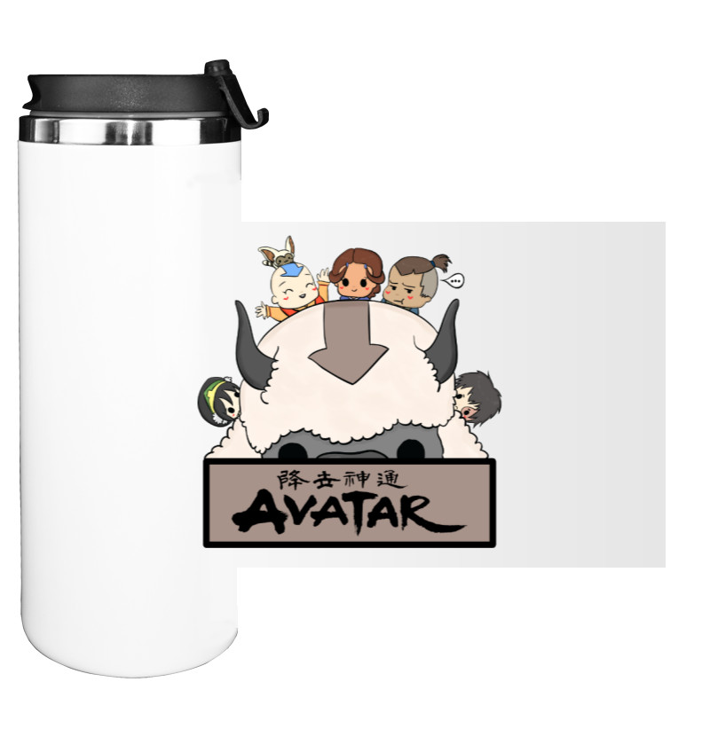 Water Bottle on Tumbler - avatar la leyenda de aang - Mfest