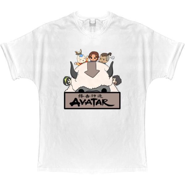 T-shirt Oversize - avatar la leyenda de aang - Mfest