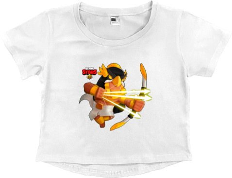 Women's Cropped Premium T-Shirt - Brawl Stars Bo 2 - Mfest