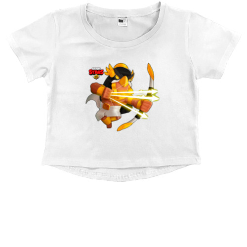 Kids' Premium Cropped T-Shirt - Brawl Stars Bo 2 - Mfest