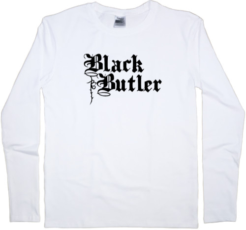 Men's Longsleeve Shirt - black butler logo 2 - Mfest