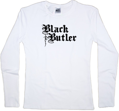 Women's Longsleeve Shirt - black butler logo 2 - Mfest