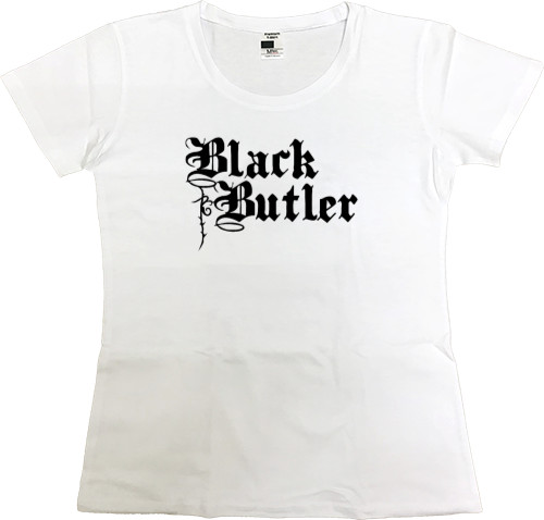 Women's Premium T-Shirt - black butler logo 2 - Mfest