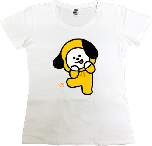 Футболка Премиум Женская - bt21 chimmy - Mfest