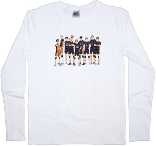 Men's Longsleeve Shirt - Haikyuu Team - Mfest