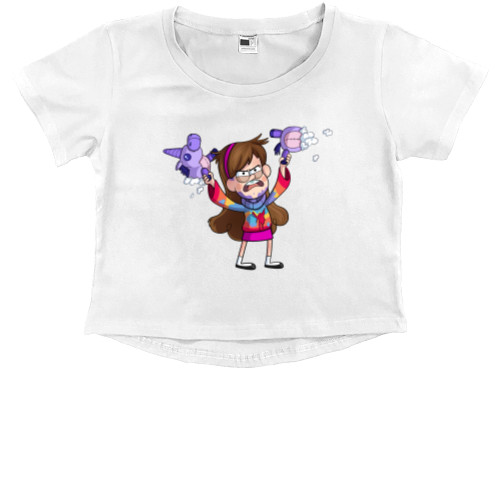 Kids' Premium Cropped T-Shirt - Gravity Falls 8 - Mfest