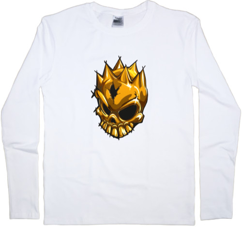 Men's Longsleeve Shirt - Gold Skull - Mfest