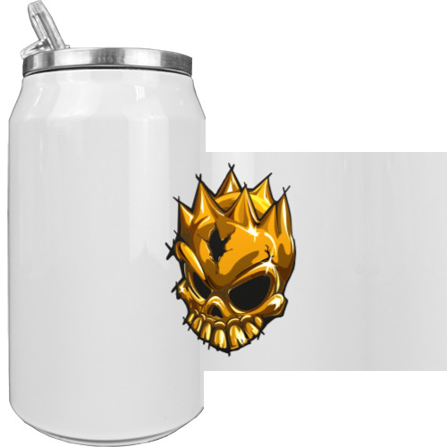 Aluminum Can - Gold Skull - Mfest