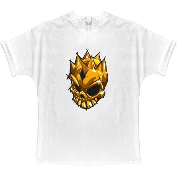 T-shirt Oversize - Gold Skull - Mfest