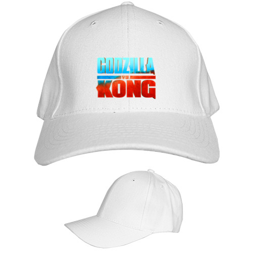 Kids' Baseball Cap 6-panel - godzilla vs kong logo - Mfest