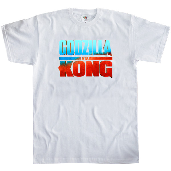 Kids' T-Shirt Fruit of the loom - godzilla vs kong logo - Mfest