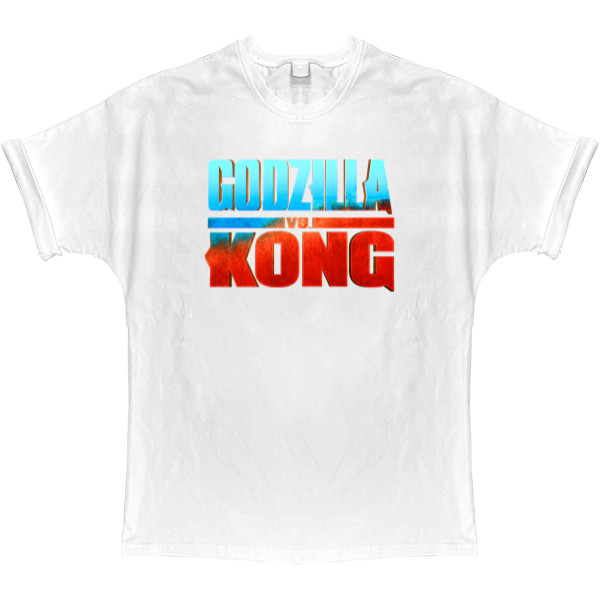 T-shirt Oversize - godzilla vs kong logo - Mfest