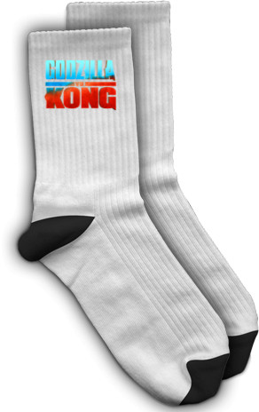 Socks - godzilla vs kong logo - Mfest