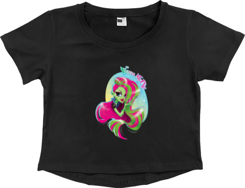 Women's Cropped Premium T-Shirt - Monster High 3 - Mfest